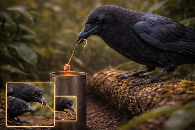 एक पक्षी न सिर्फ औज़ार इस्तेमाल करता है, बल्कि उन्हें बनाता, सुधारता और बच्चों को सिखाता भी है