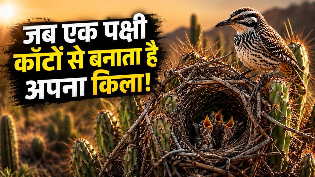 Cactus Wren: The Clever Bird That Builds Thorny Fortress Nests for Protection | काँटों का किला बनाने वाला पक्षी