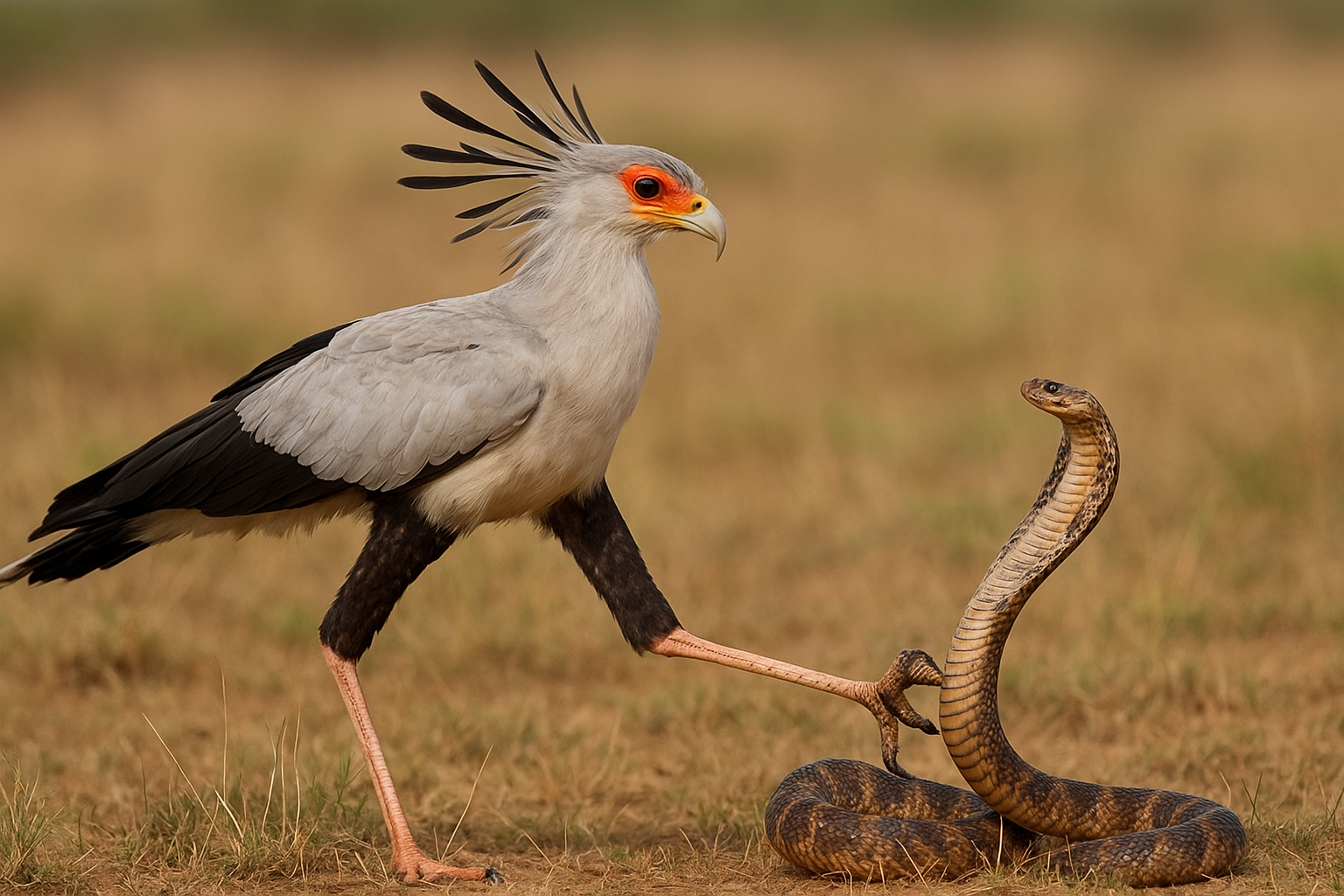 The Fearless Snake Killer – The Secretary Bird