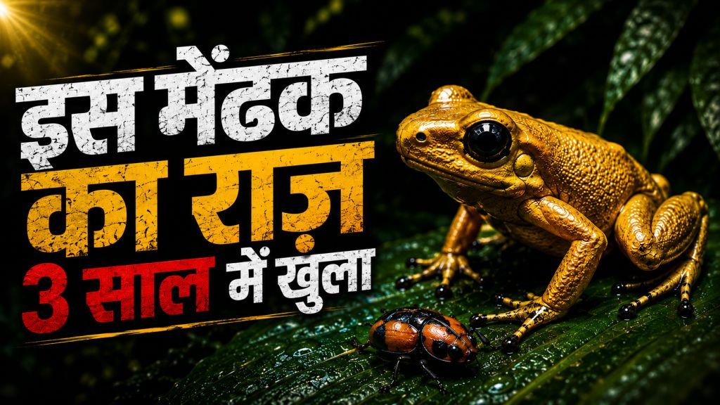 Golden Poison Dart Frog: The Thief Who Steals Deadly Poison from Beetles | जहर चुराने वाला सबसे खतरनाक मेंढक 🐸☠️